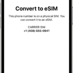 eSIM iPhone 12