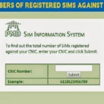 How to Check Sims on CNIC?